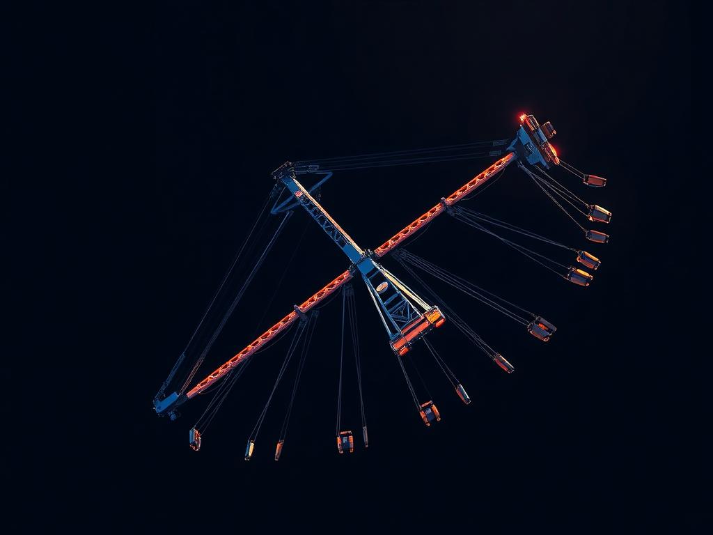 KMG Speed / Inversion Pendulum carnival ride illustration