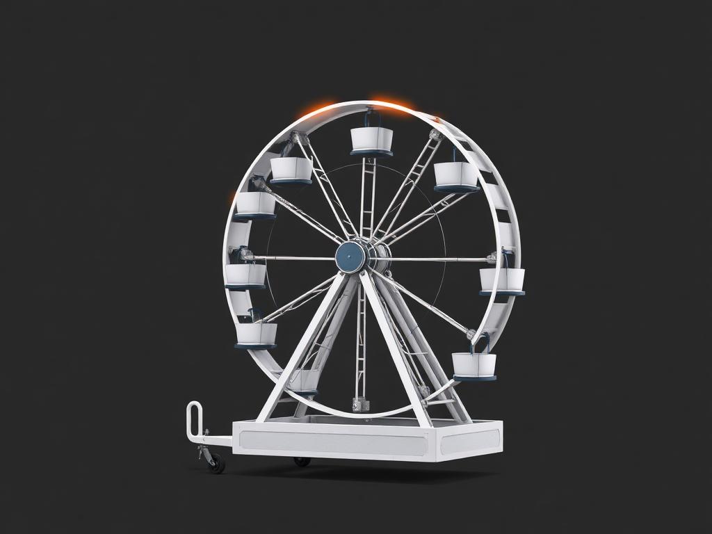 Mini Ferris Wheel (Aristocrat) carnival ride illustration