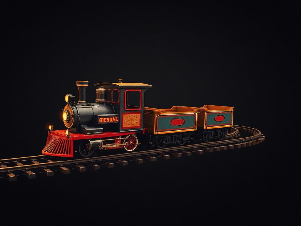 Rio Grande / Mini Train carnival ride illustration