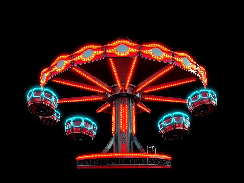 Sizzler carnival ride illustration