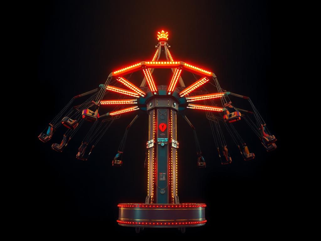 Magnum / Top Scan carnival ride illustration