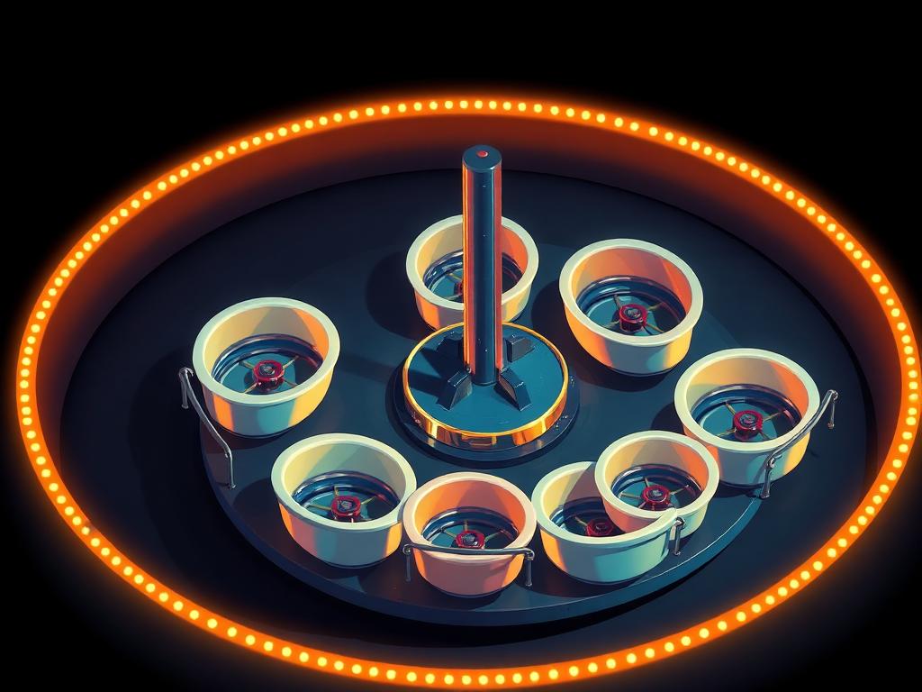 Tubs of Fun / Teacups carnival ride illustration